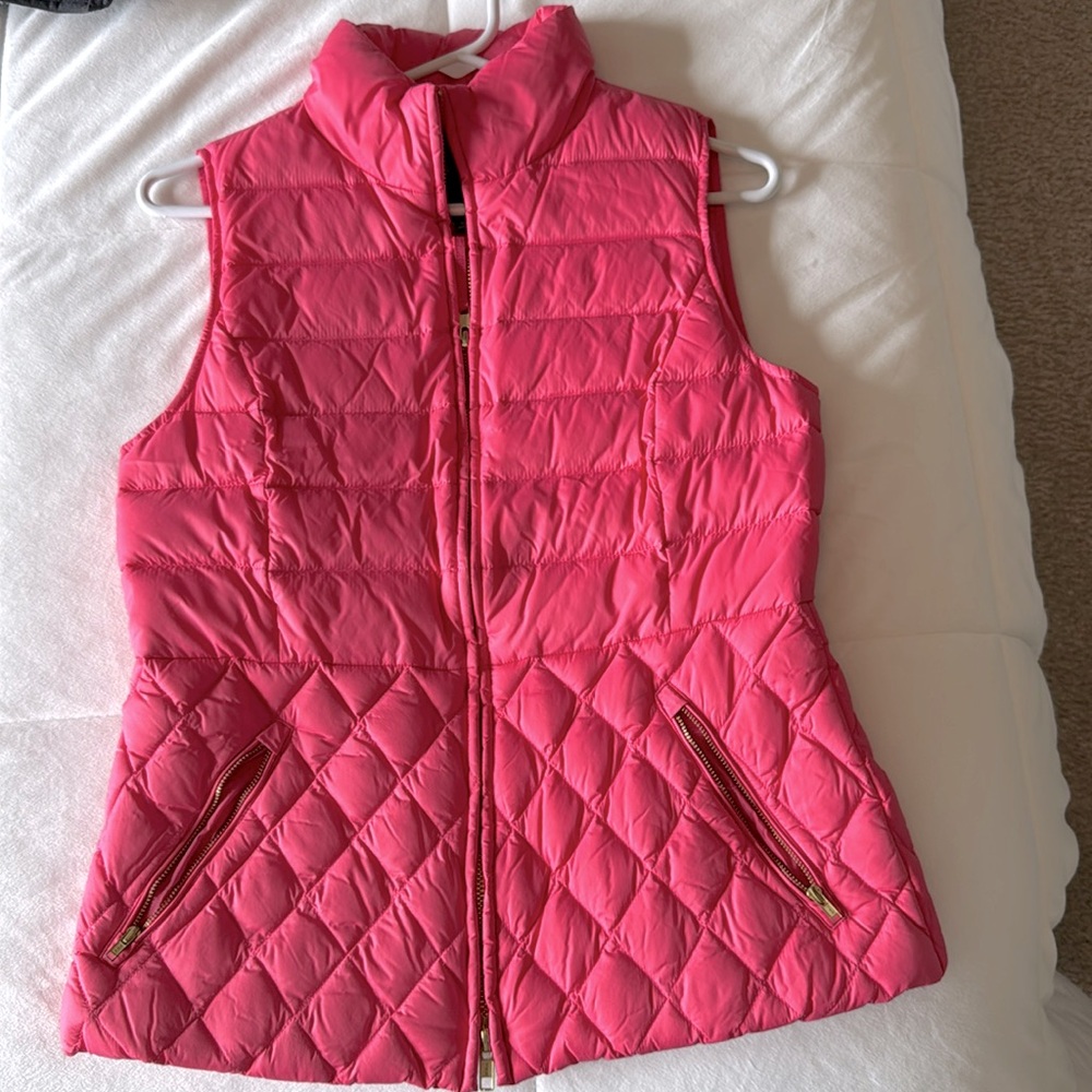 Talbots Fuchsia Puffer Vest XS